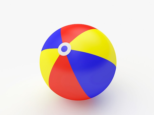 Красочный полосатый пляжный мяч