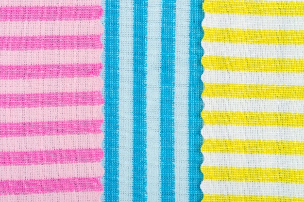 Photo colorful striped fabric perfect for background.