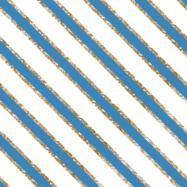 Colorful Stripes with golden lines seamless pattern