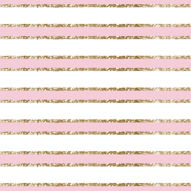 Colorful Stripes with golden lines seamless pattern