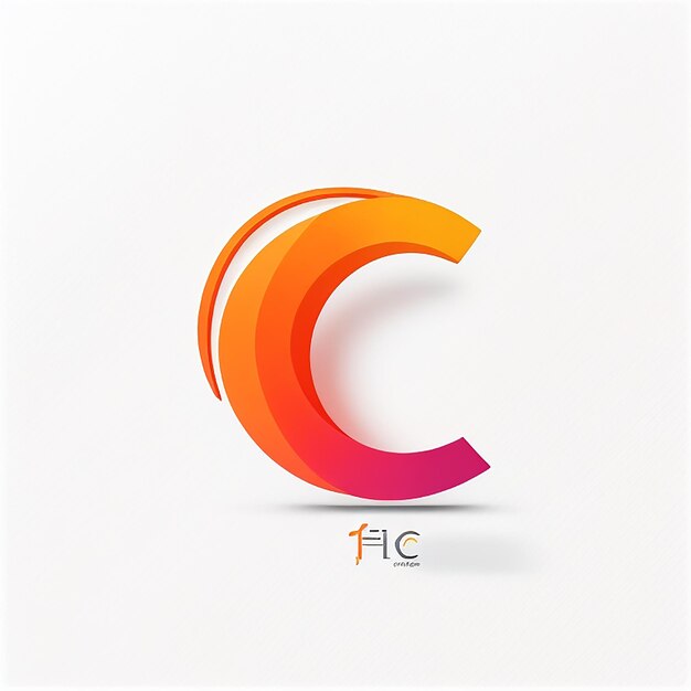 Photo colorful stylish alphabet letter logo design ai generated