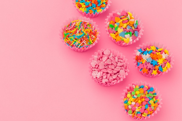 colorful sugar sprinkles