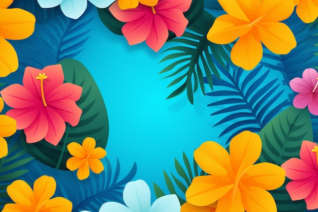 Colorful summer background for zoom