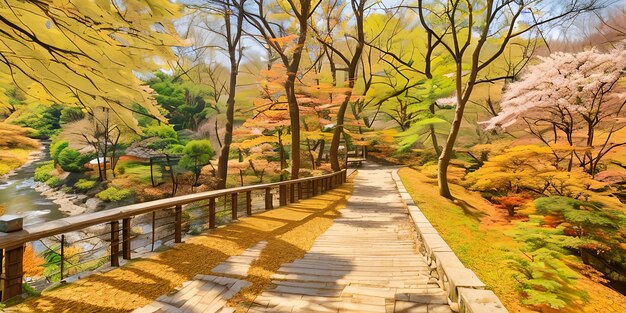 写真 カラフルな日の出の芸術 秋の屋外