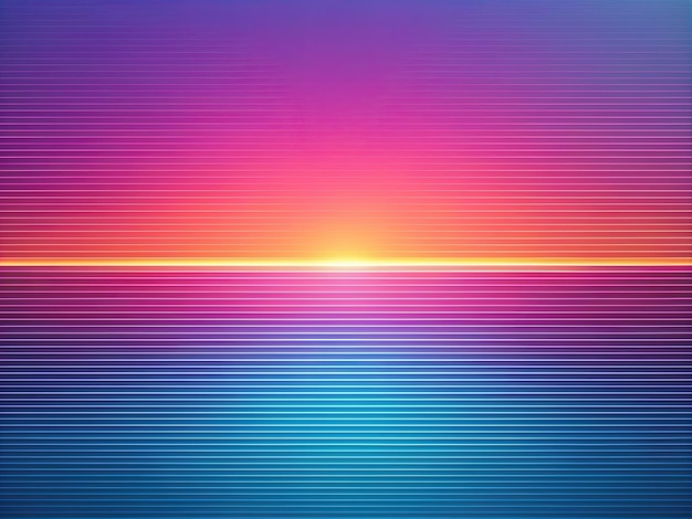 色とりどりの日没がコンピューター画面に映っている
