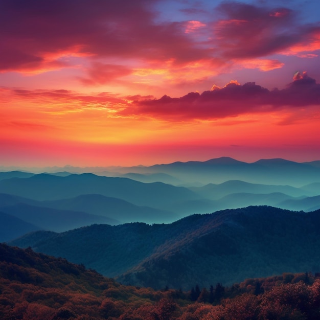 A colorful sunset is shown in this image.