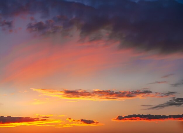 Colorful sunset sky in Twilight time