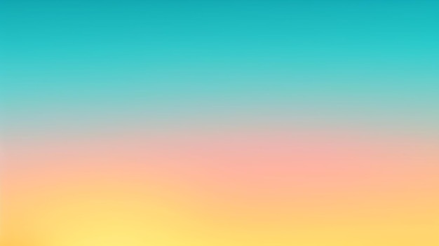 a colorful sunset with a blue and green background