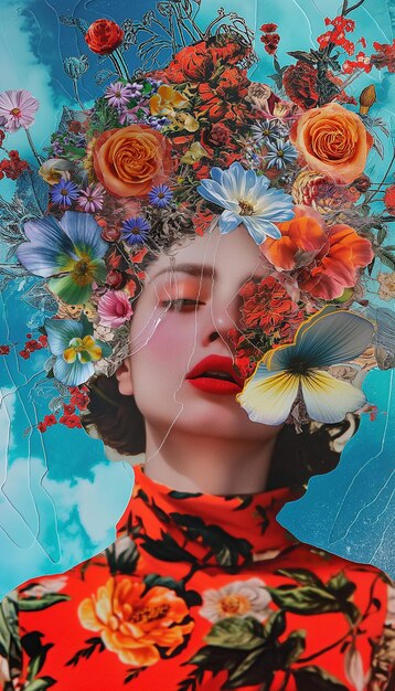 Colorful Surreal VR Portrait Video Collage