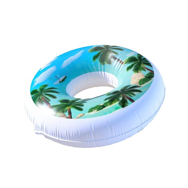 Photo colorful swimming ring