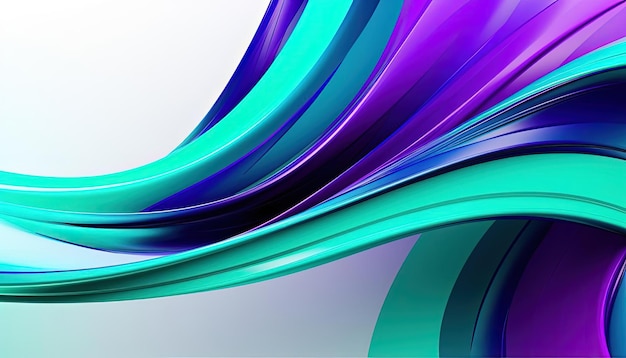 a colorful swirl of color is shown on white in the style of light teal and dark purple