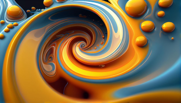 A colorful swirl with the word " water " on it.