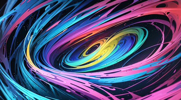 Colorful swirling patterns for desktop wallpaper