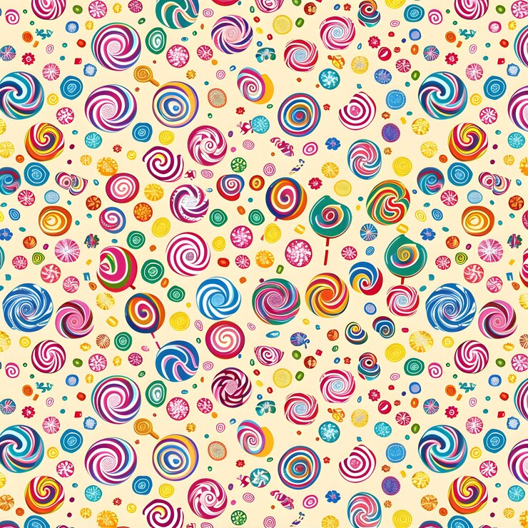 Photo the colorful swirls of the circles are drawn by hand