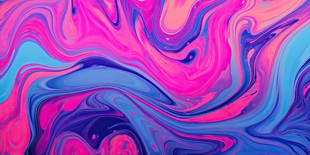 a colorful swirls of paint