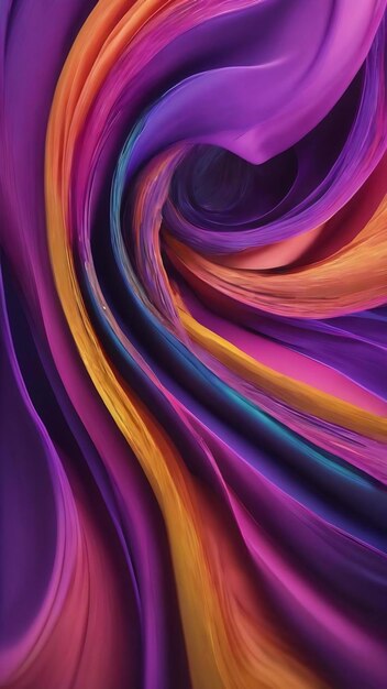 A colorful swirls on a purple background