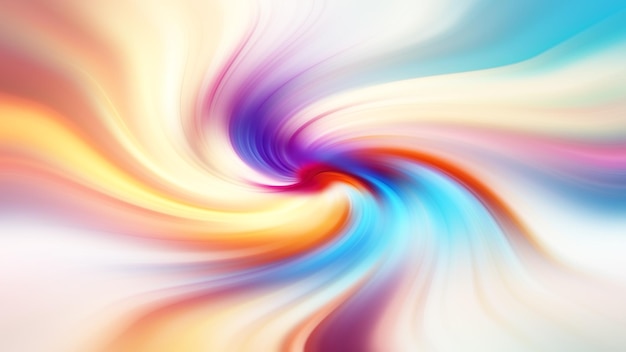 Colorful swirls on a white background