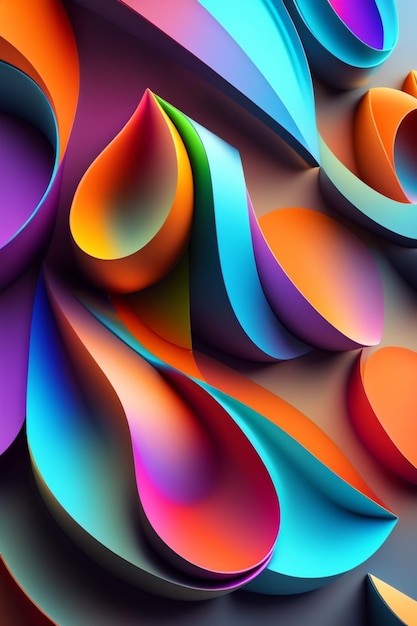 Colorful swirls