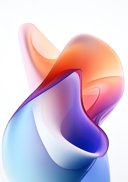 a colorful swirly shapes