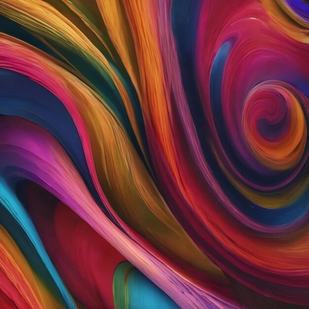 A colorful swirly shapes