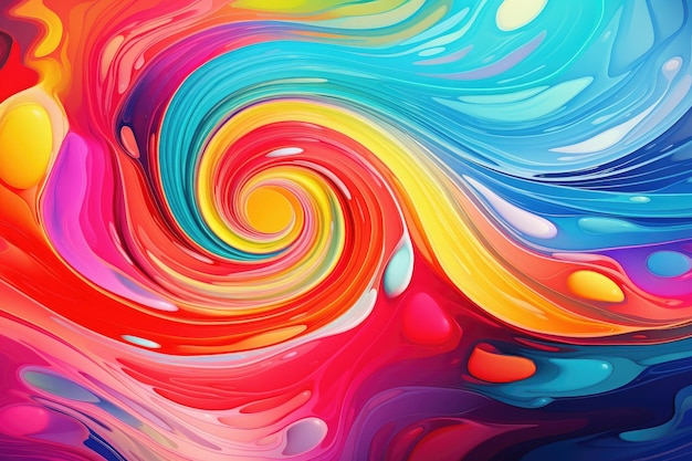 a colorful swirly swirl