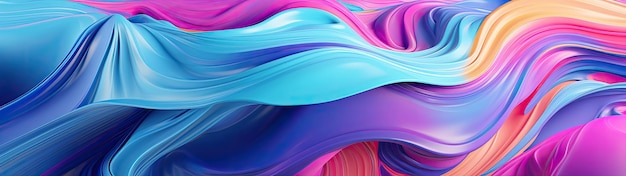 a colorful swirly waves