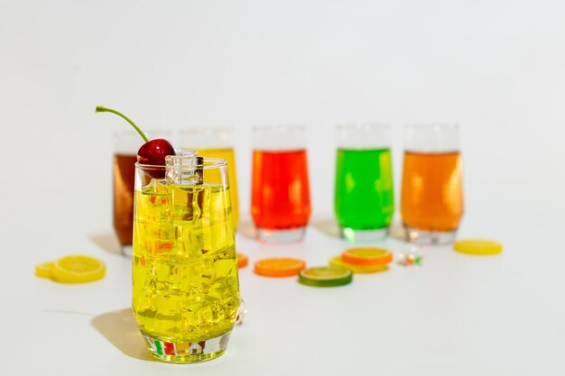 Colorful Syrup Glasses Adding Fun to Your Refreshment Experience