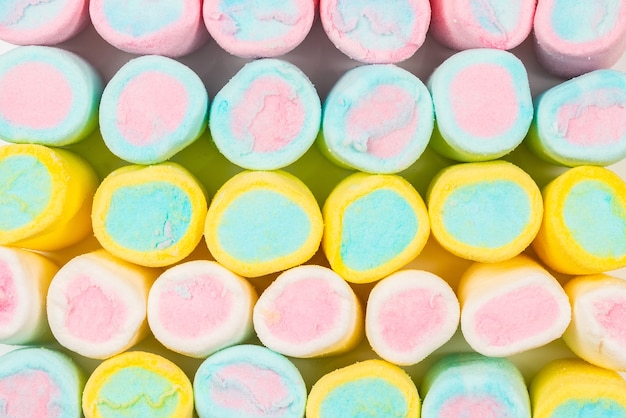 Colorful tasty marshmallow background