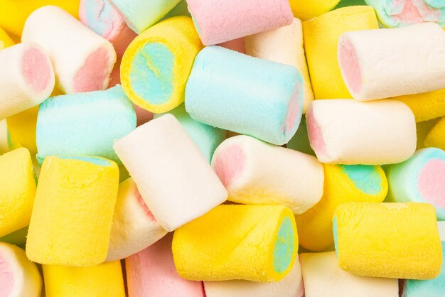 Colorful tasty marshmallow.