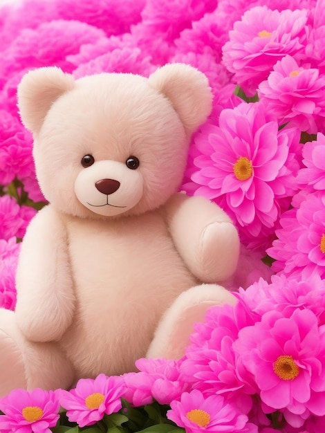 Colorful teddy bears toy