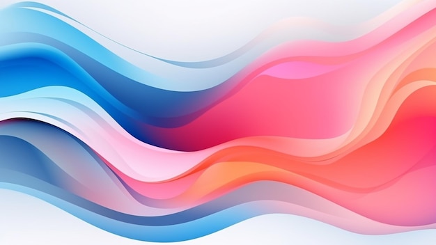 Colorful template banner with gradient color Design with liquid shape