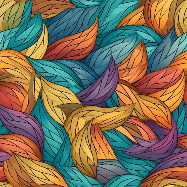 Colorful Texture Colorful Pattern AI Generated