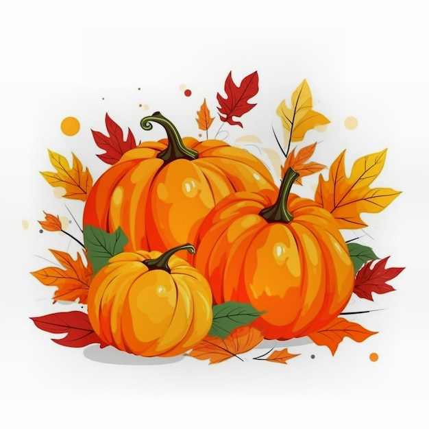 colorful thanksgiving pumpkins