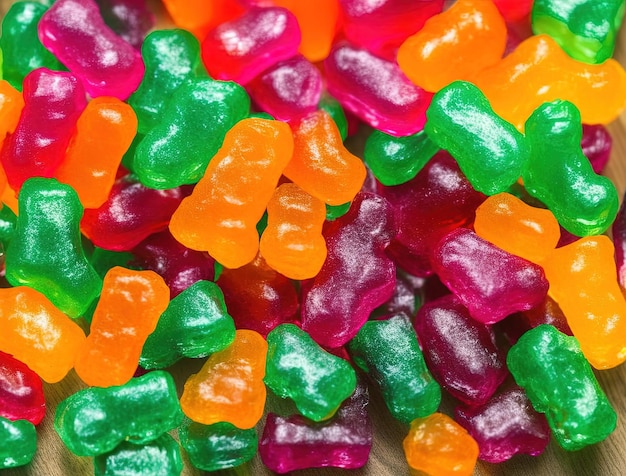 Colorful thc jelly beans