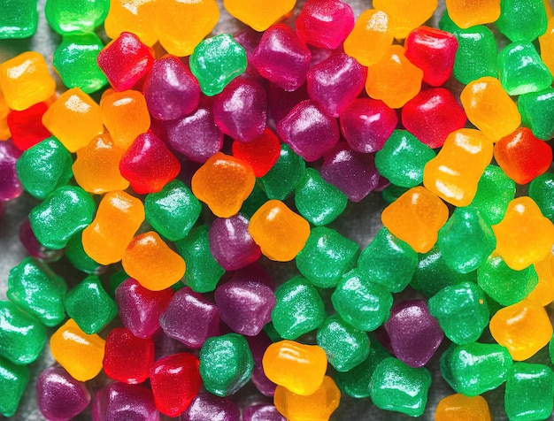 Colorful thc jelly beans