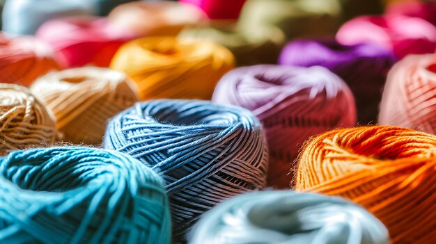 Colorful threads for sewing