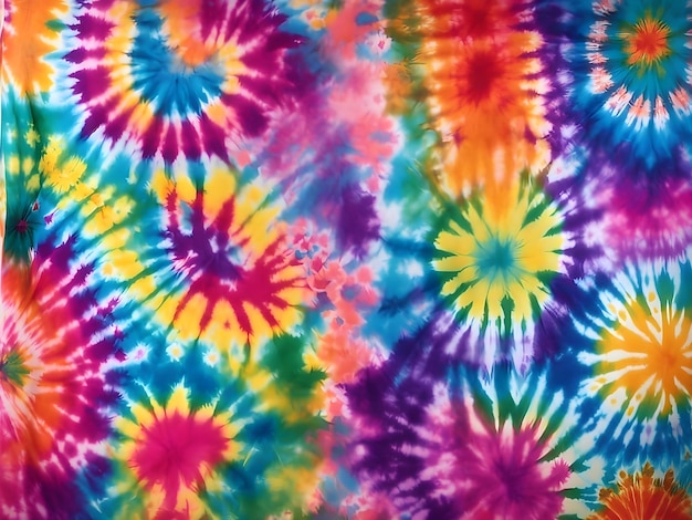 Colorful TieDye Fabric Background