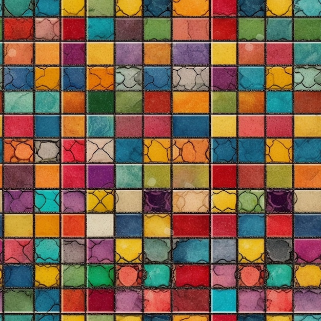 Colorful Tiles Texture Tile Pattern