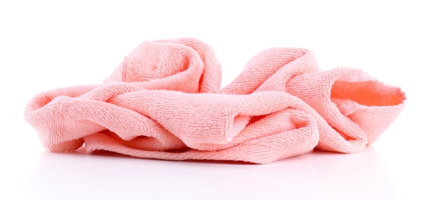 Colorful towel isolated on white