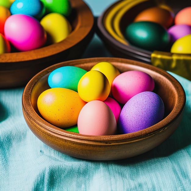 Colorful Traditional Easter Paschal Eggs