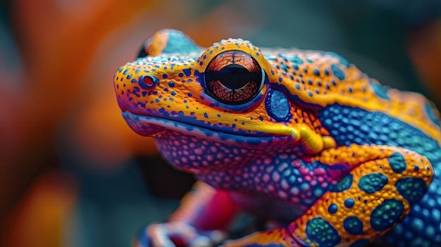 Colorful Tree Frog CloseUp