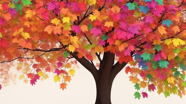 Photo colorful tree