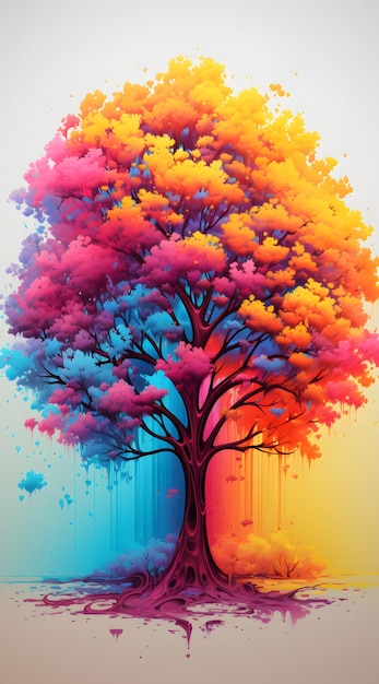 Colorful tree