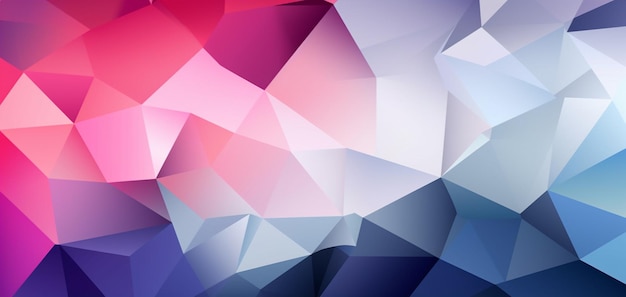 A colorful triangle background with a blue and pink triangle pattern.