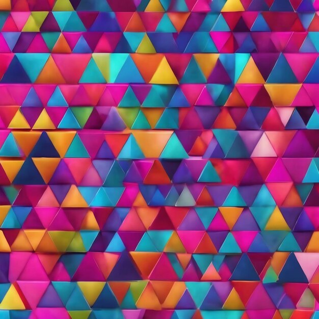 A colorful triangle background with a triangle pattern