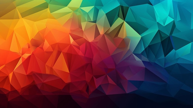 A colorful triangle background with a triangle pattern.