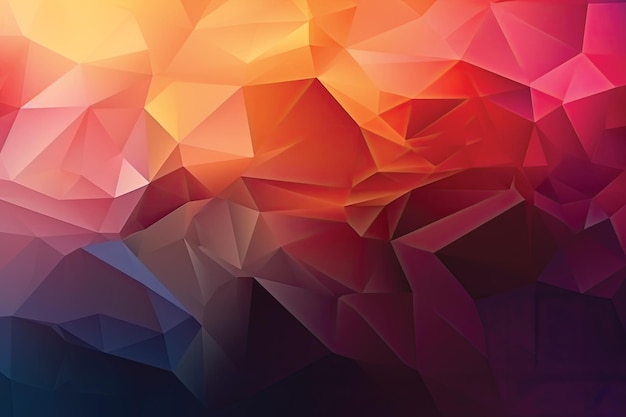 a colorful triangle background with a triangle pattern.