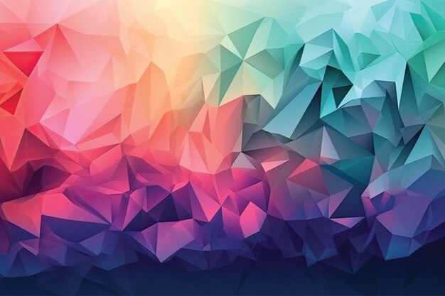 A colorful triangle background with a triangle pattern.