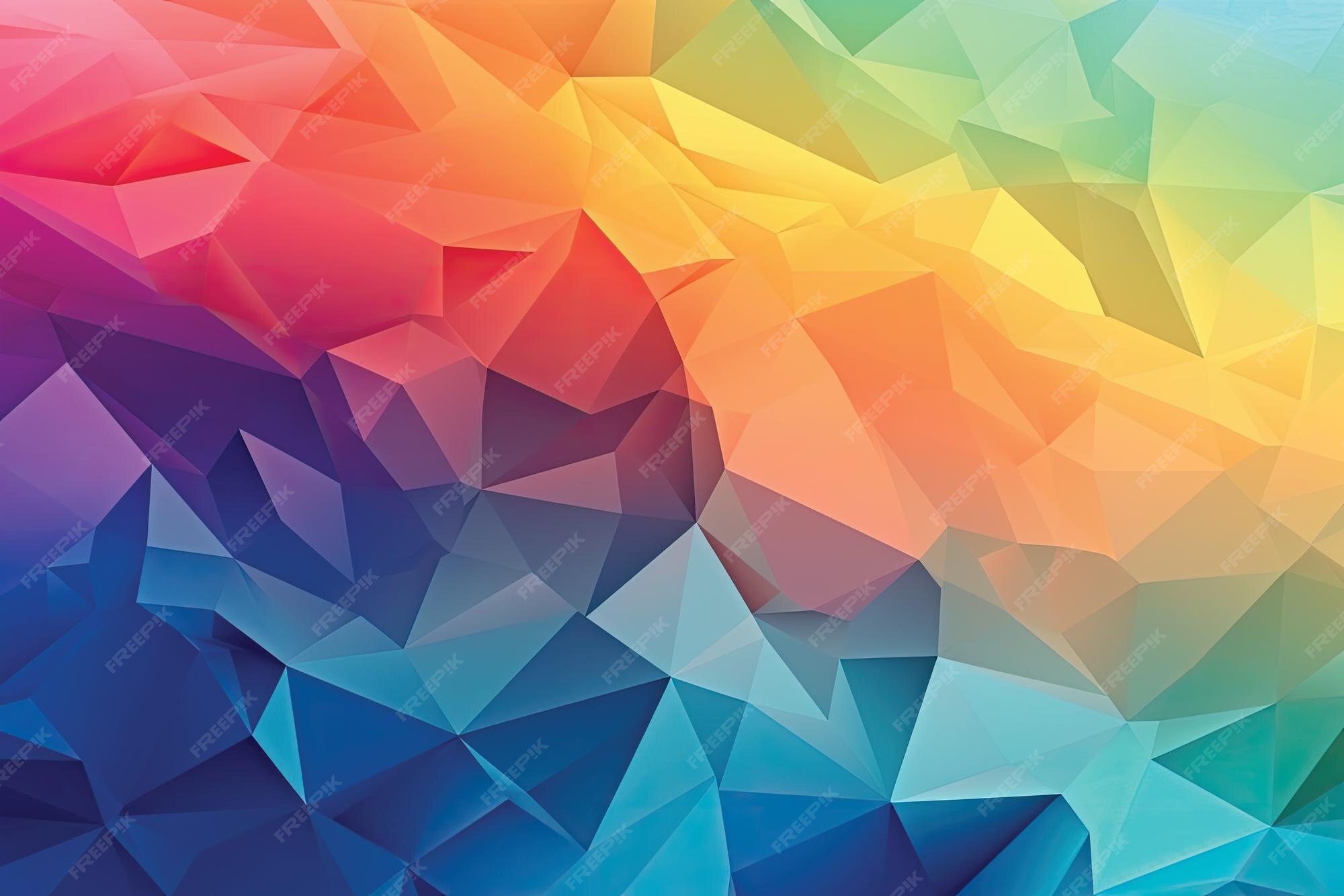 Premium Photo | A colorful triangle background with a triangle pattern.
