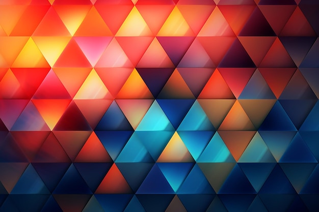 Colorful triangle pattern wallpapers that are sure to make your day